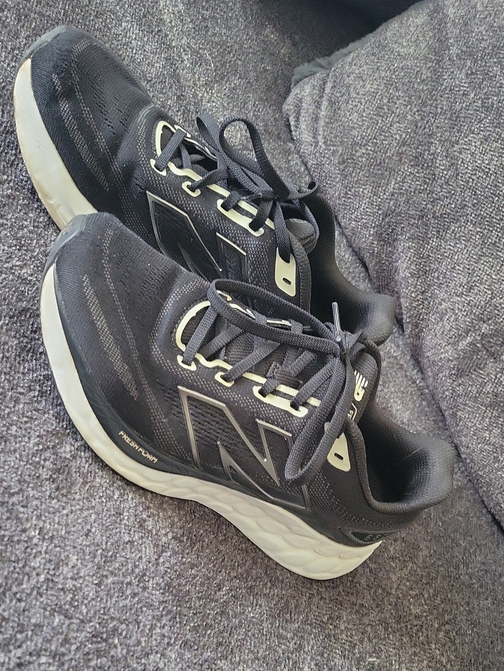 New Balance Black and White Athletic Sneakers